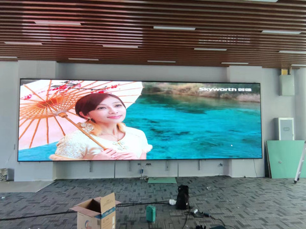 莱芜市P1.53led小间距屏安装案例